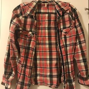 Pink Plaid Shirt